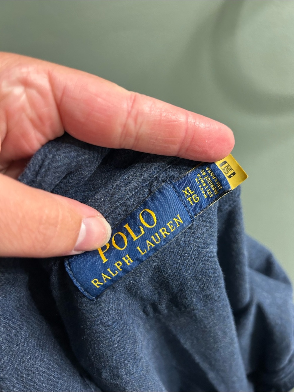 Polo Ralph Lauren navy blue quarter zip sweater pull over preppy - Picture 3 of 5